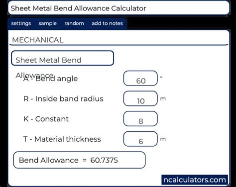 bending sheet metal calculations|online sheet metal bending calculator.